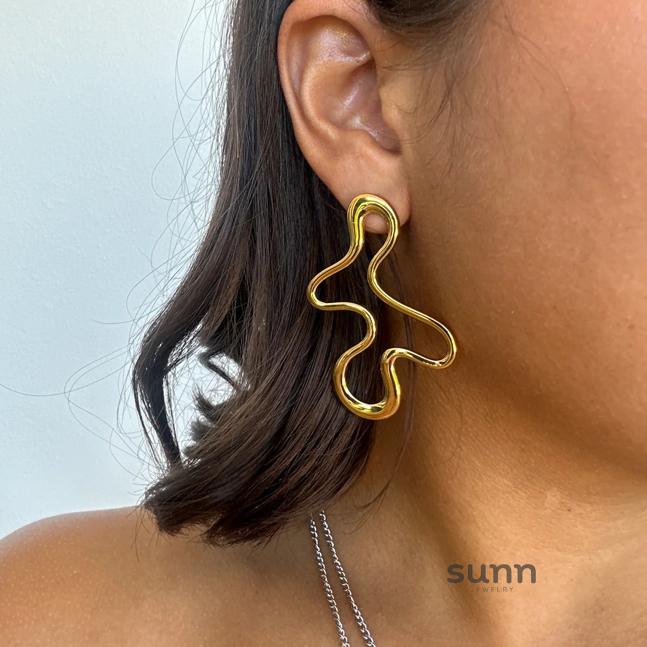 Berkeley Geometric Sculptural Hoops [4PW95IC8]