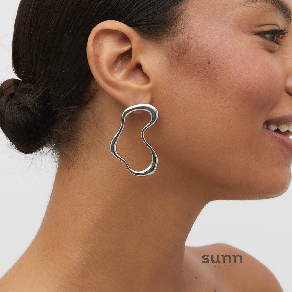 Berkeley Geometric Sculptural Hoops [QF18AINX]