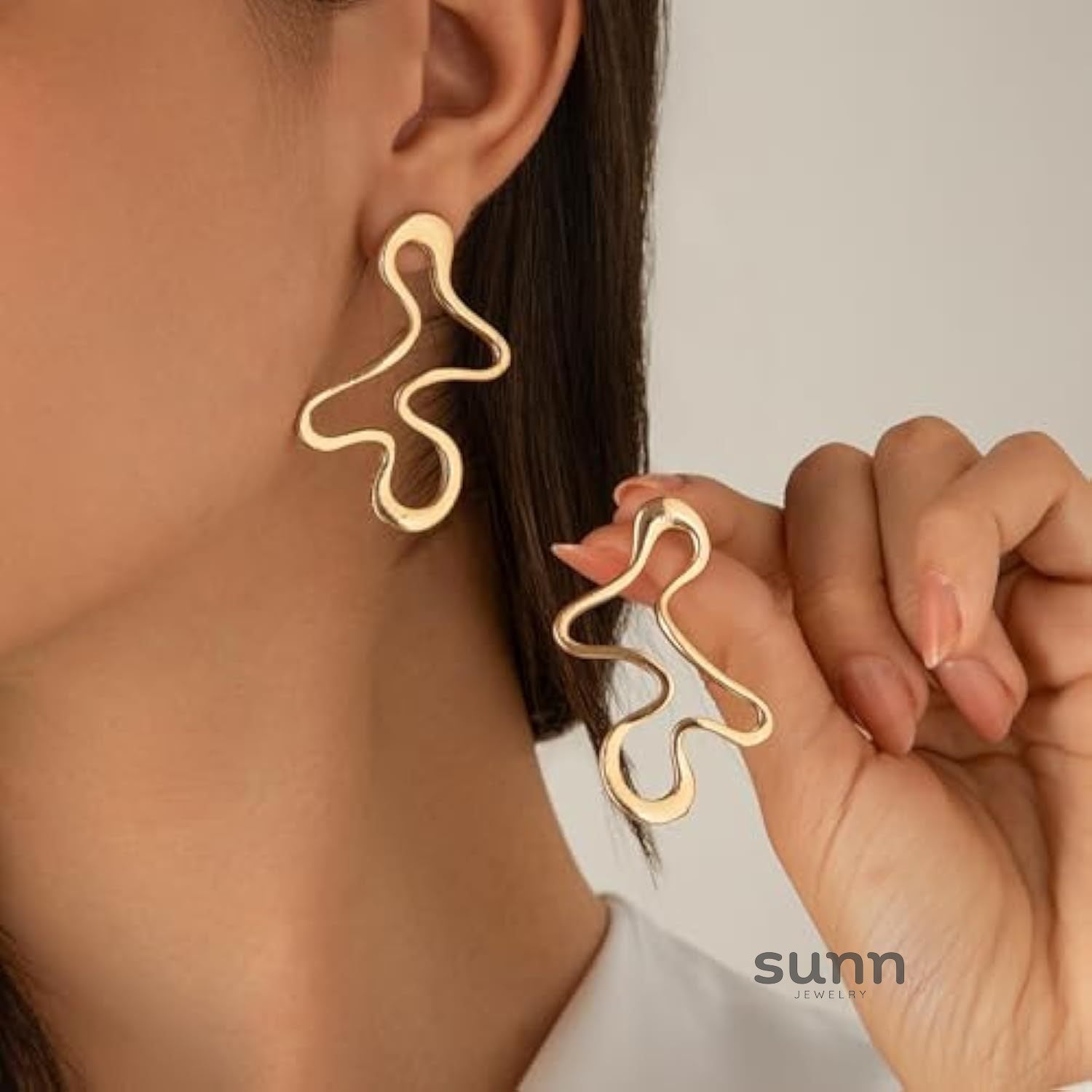 Berkeley Geometric Sculptural Hoops [EEP5T375]