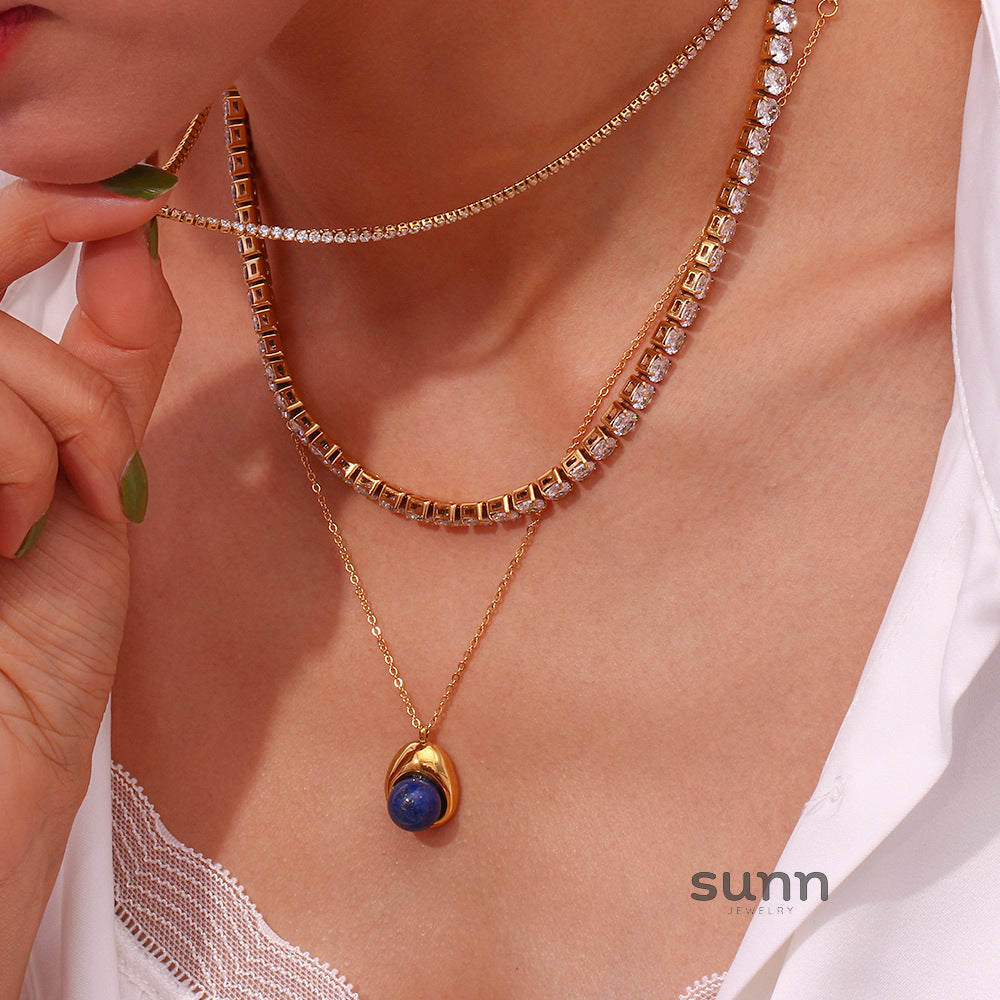 Berlin Refined Zircon Necklace [DU658K9T]