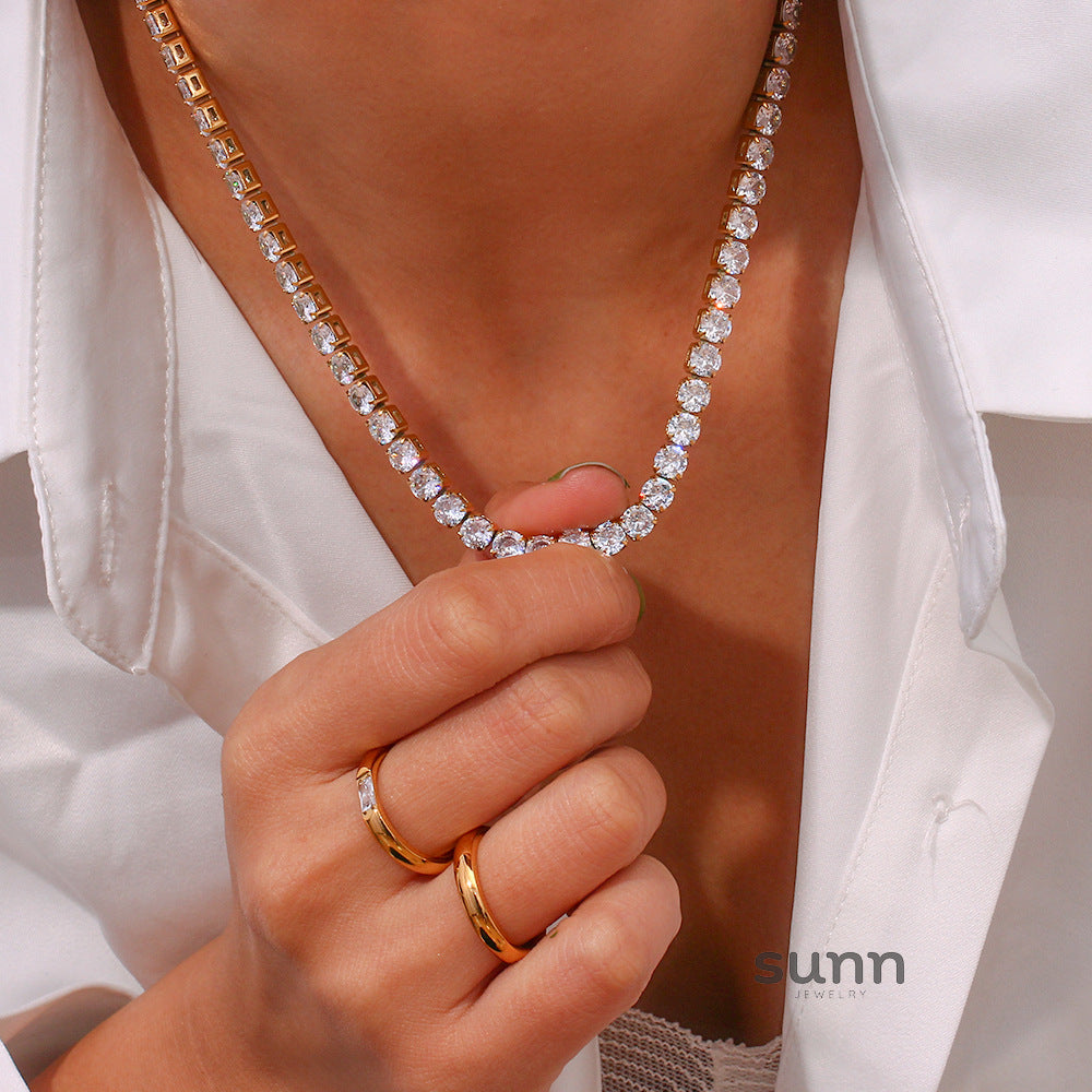 Berlin Refined Zircon Necklace [XVII50J6]