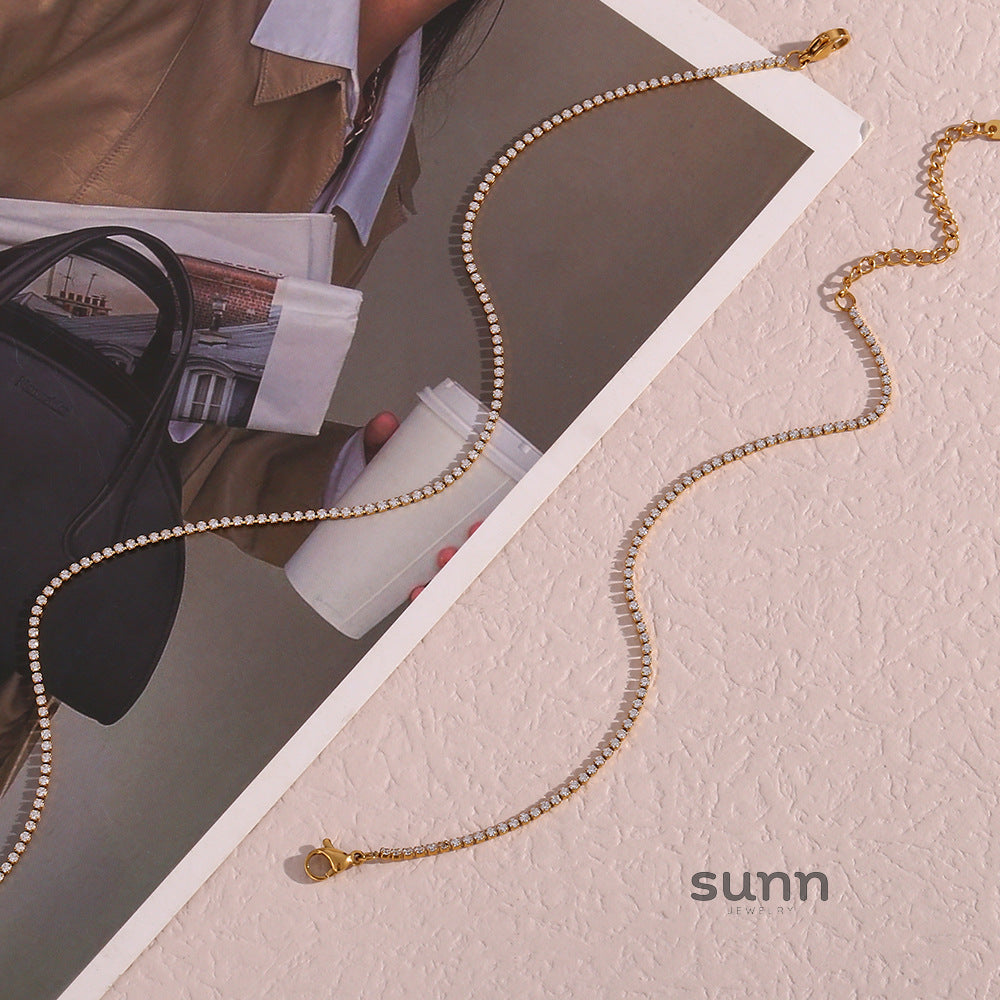 Berlin Refined Zircon Necklace [FW3DODLU]