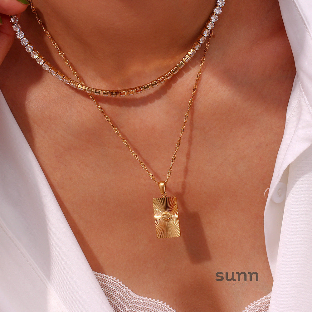Berlin Refined Zircon Necklace [FAZO6T4W]