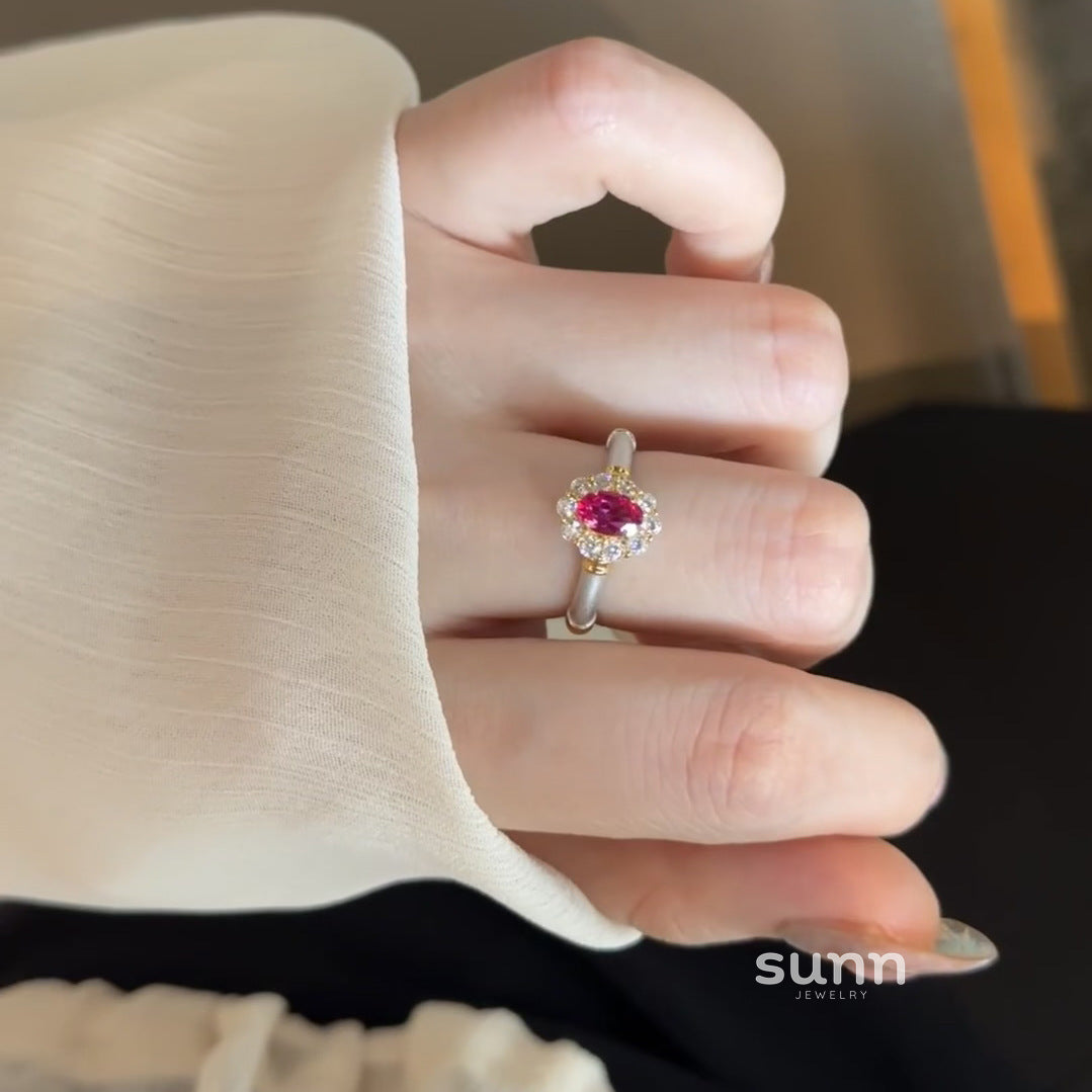 Bernice Corundum Statement Ring [YUI1BIJX]