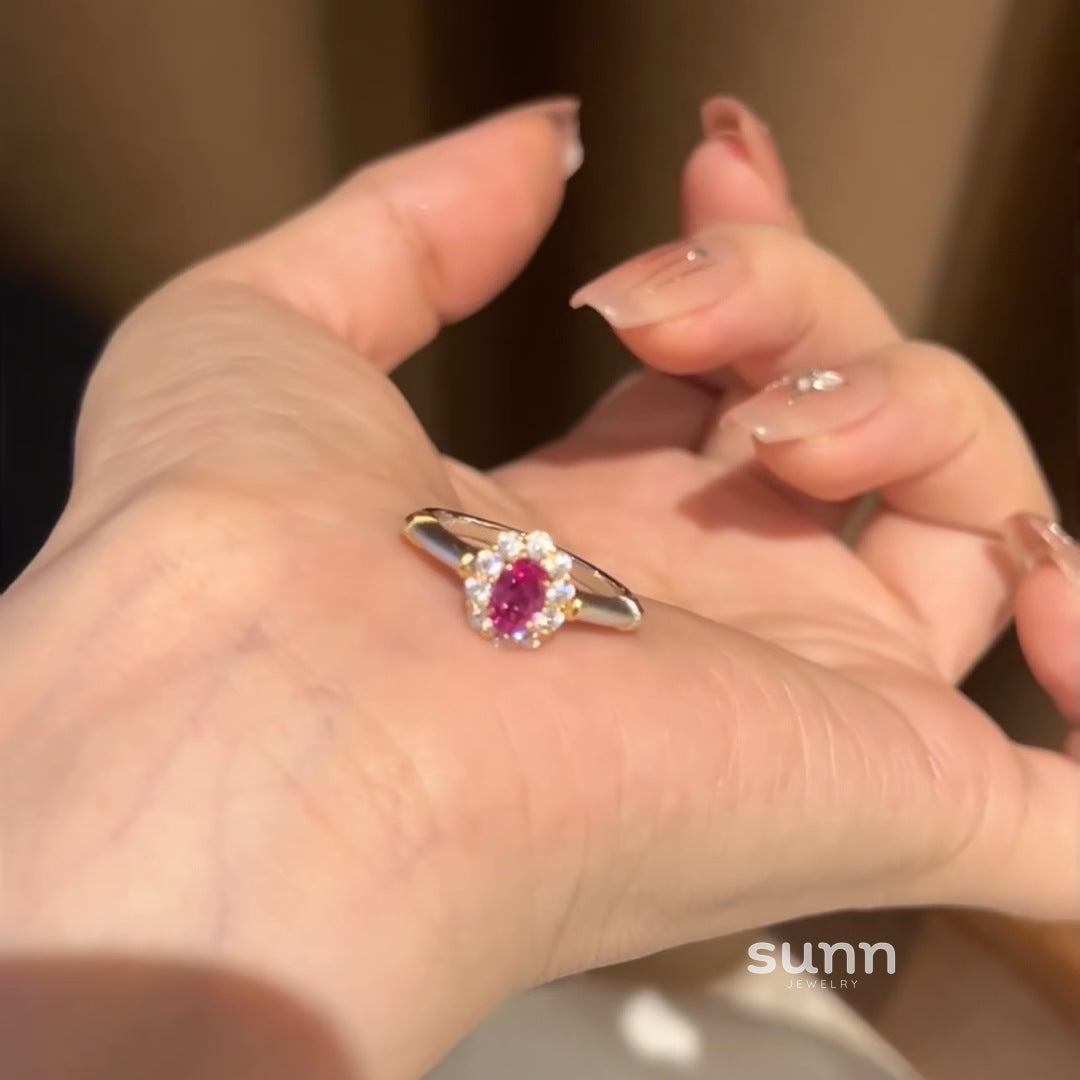 Bernice Corundum Statement Ring [4OCWSTQ8]