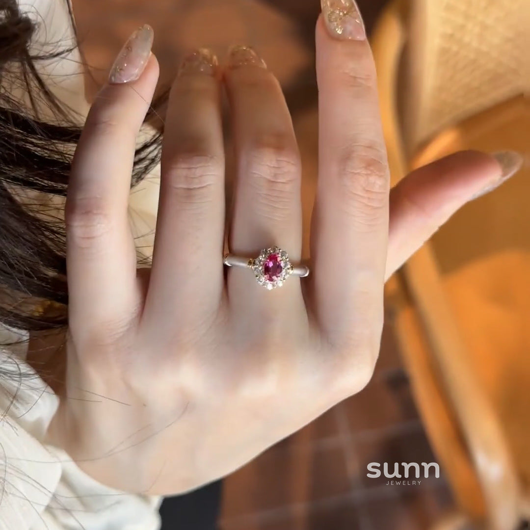 Bernice Corundum Statement Ring [AGHC14QN]