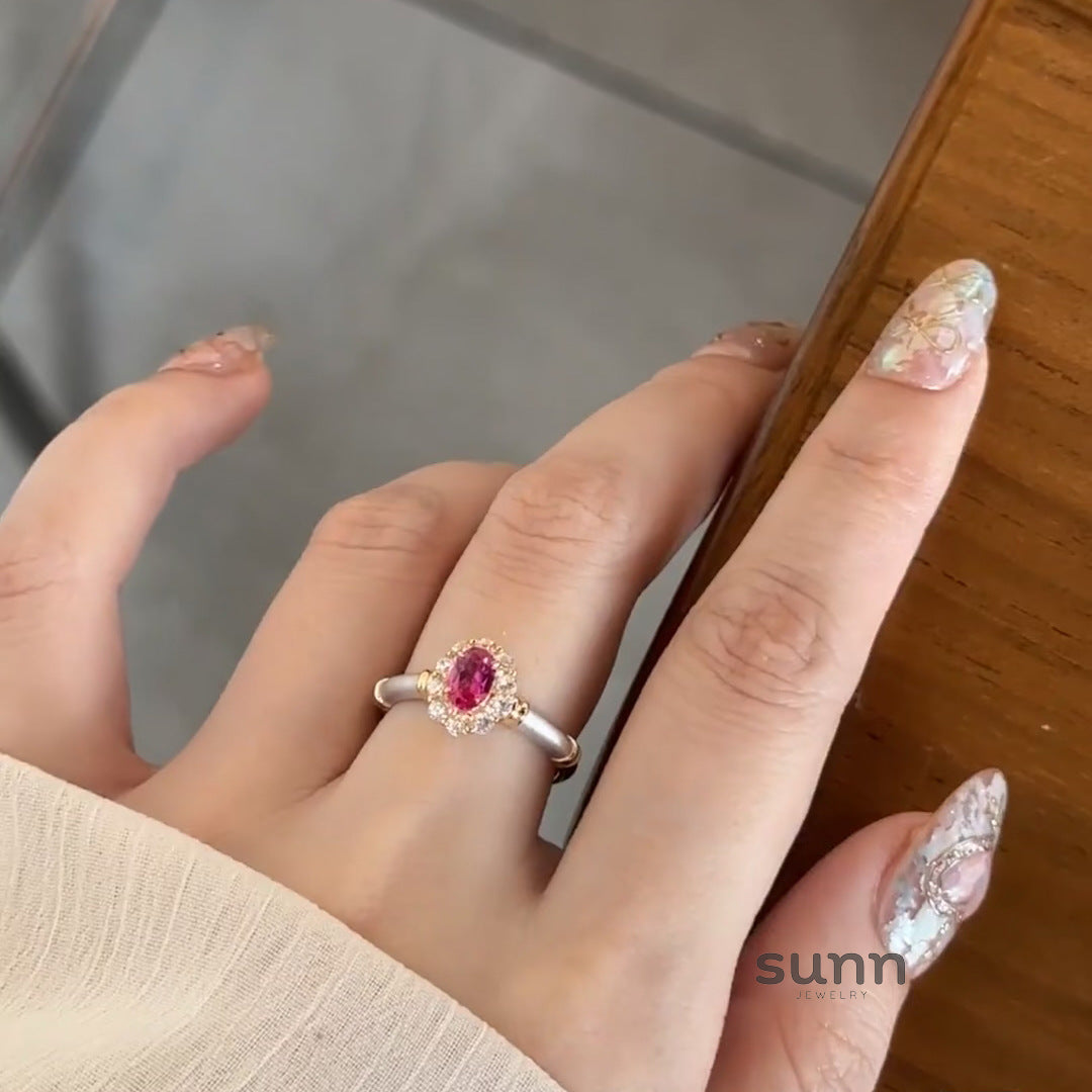 Bernice Corundum Statement Ring [XGQJSHOZ]