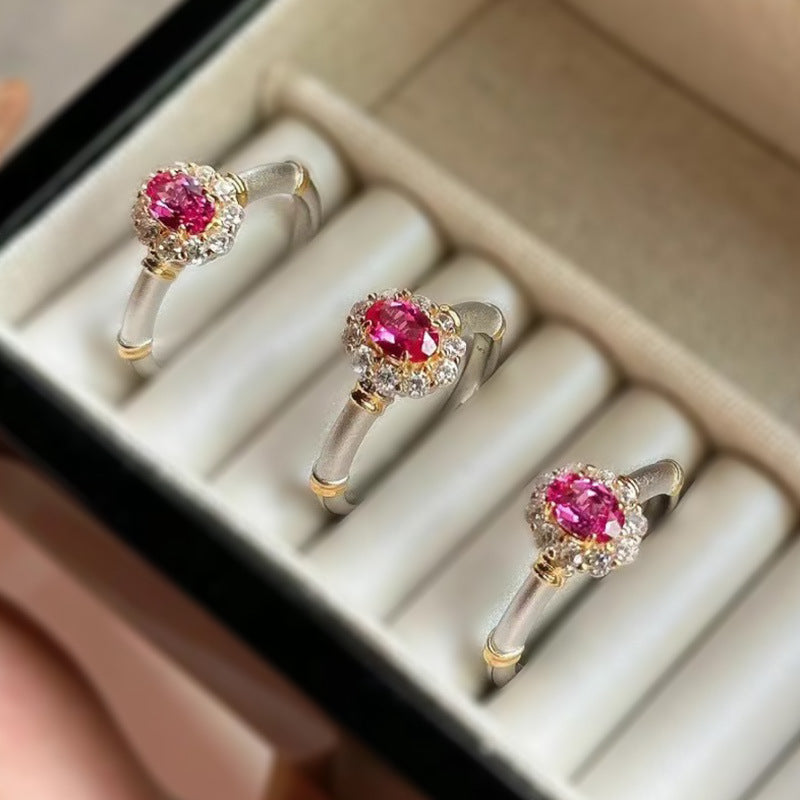 Bernice Corundum Statement Ring [396BJ7OC]