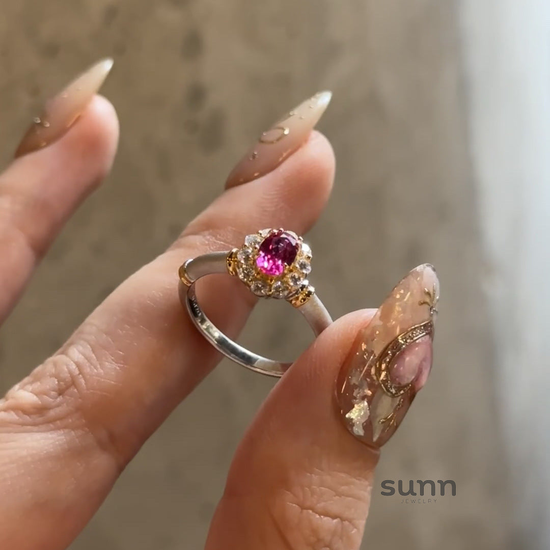 Bernice Corundum Statement Ring [4114BS51]