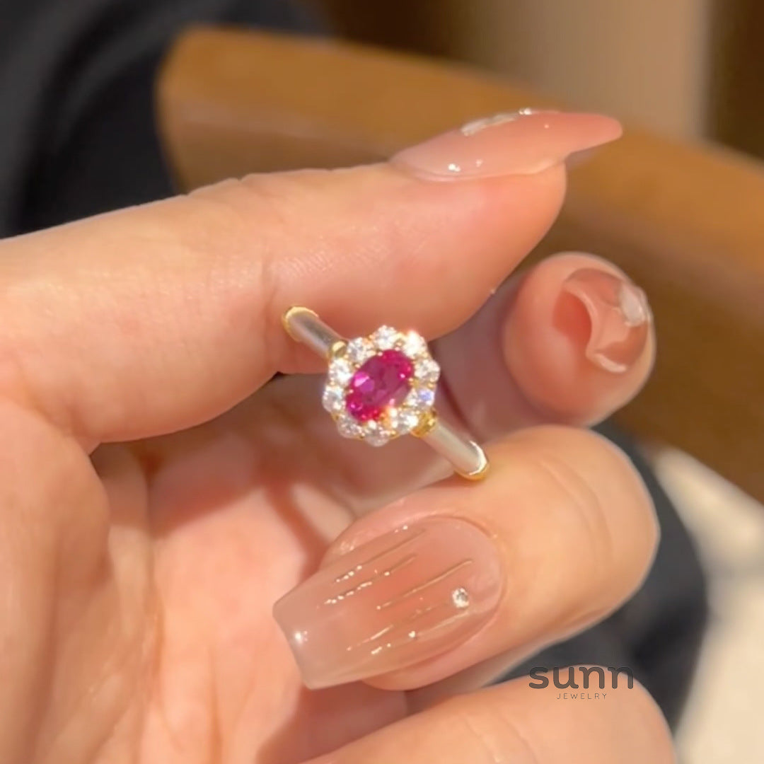 Bernice Corundum Statement Ring [F08TW4HQ]