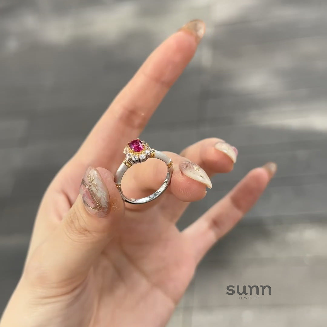Bernice Corundum Statement Ring [UYMY43M8]