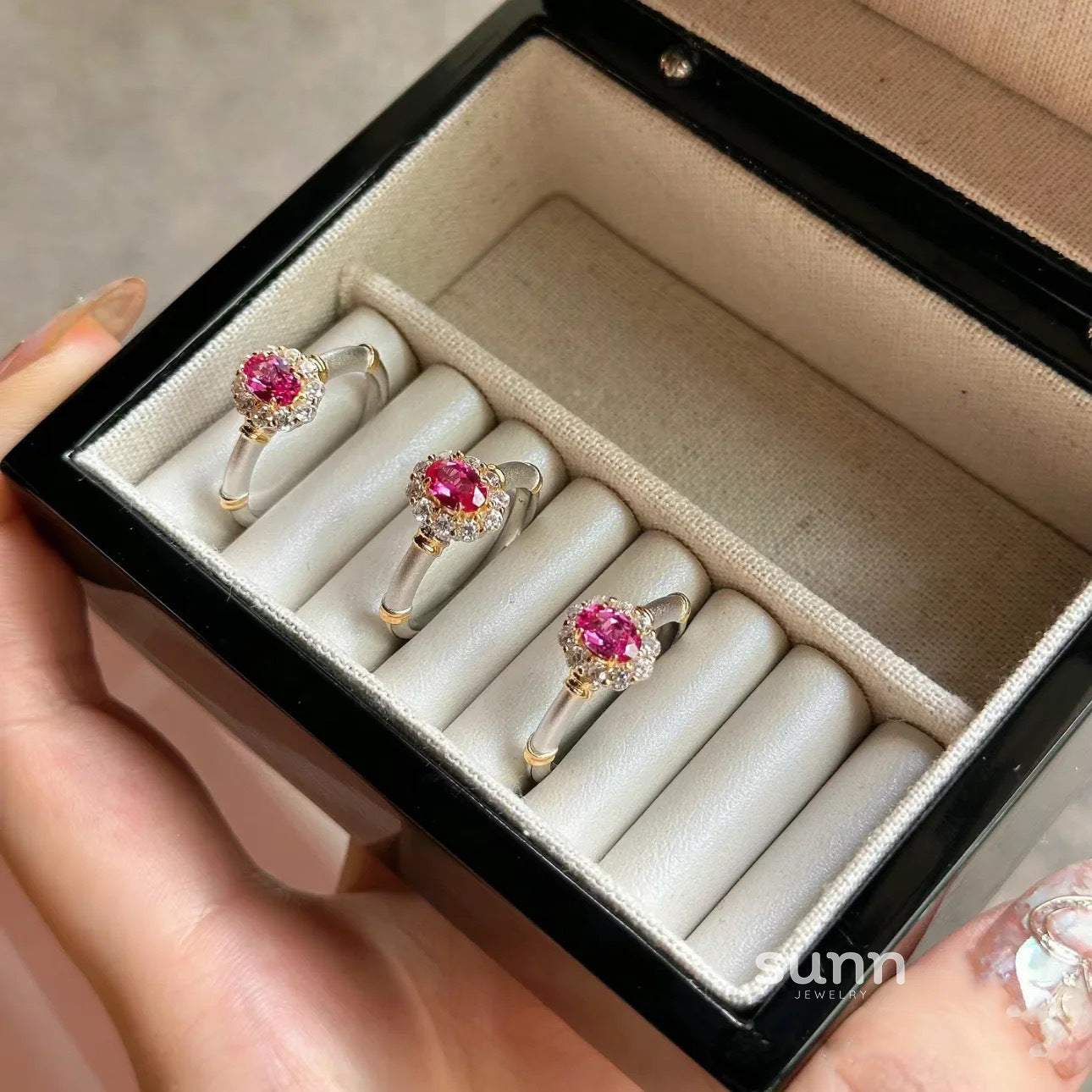 Bernice Corundum Statement Ring [XL47VOCD]