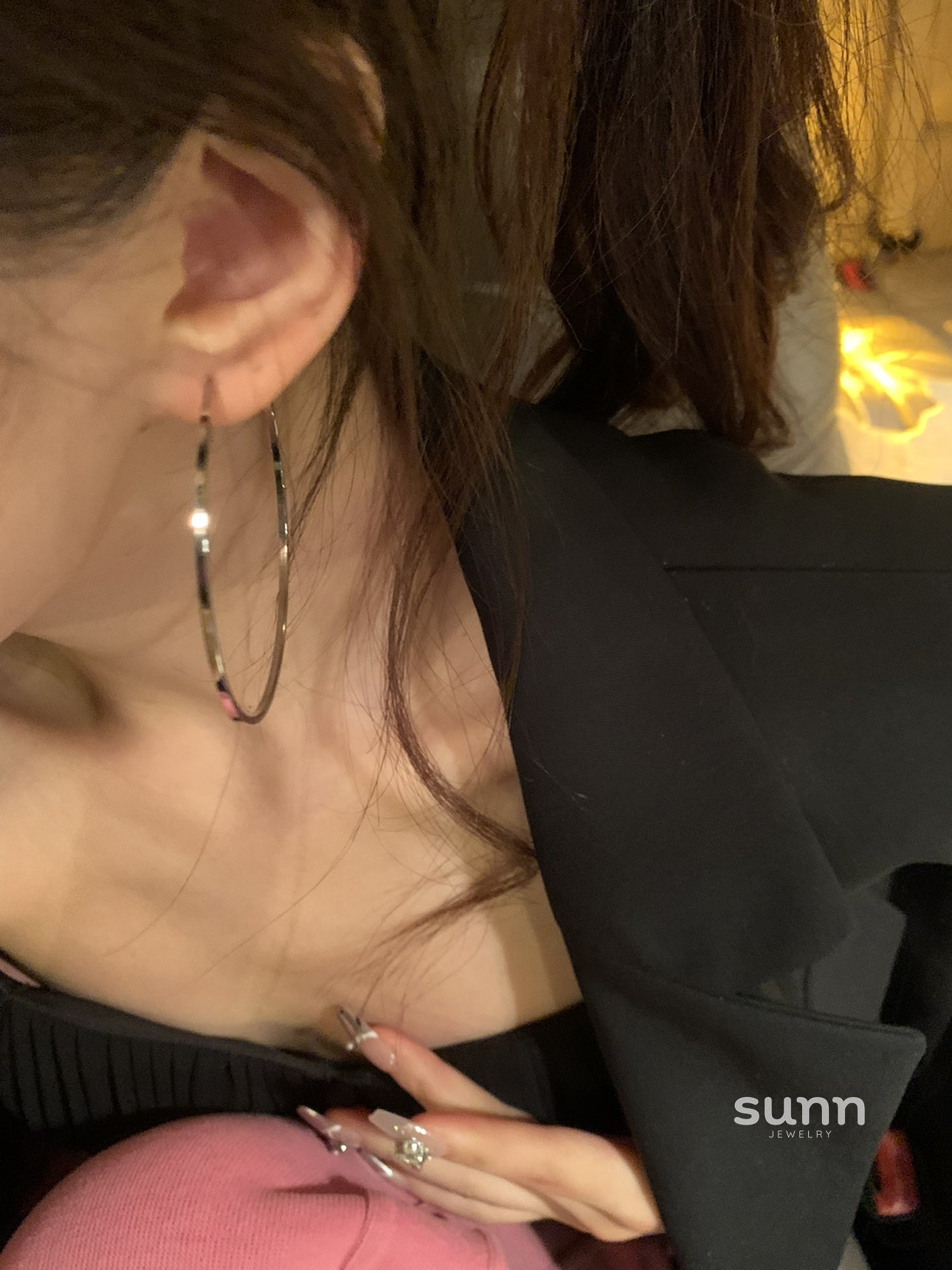 Bethanie Modern Hoop Earrings [ILJKEA03]