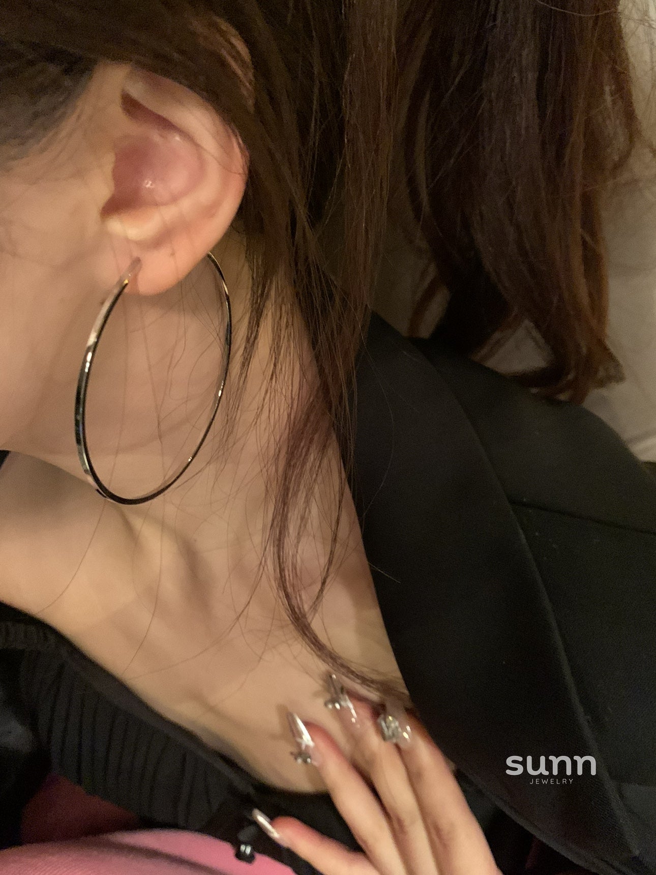 Bethanie Modern Hoop Earrings [C0QLSROR]