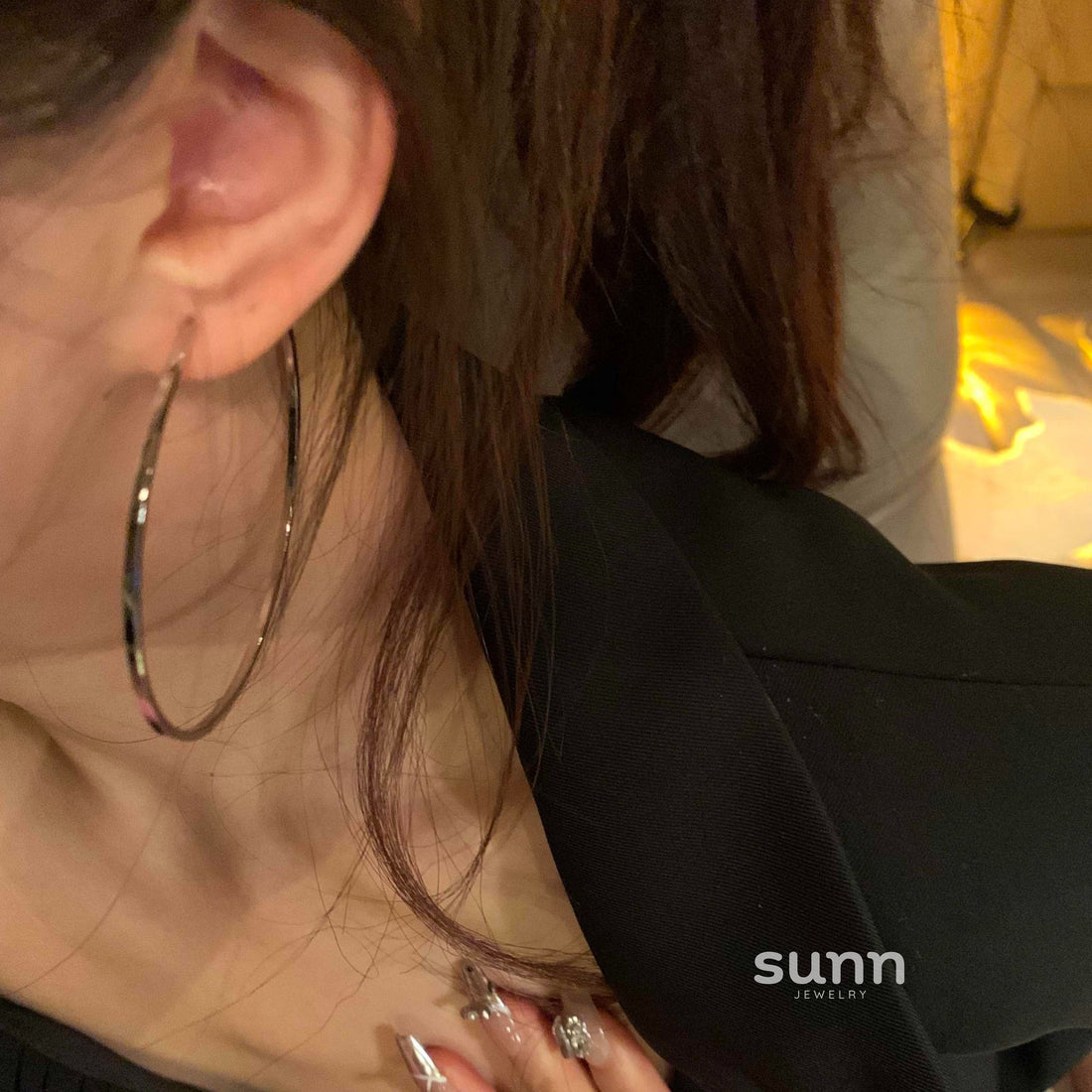 Bethanie Modern Hoop Earrings [YRU9DN3U]