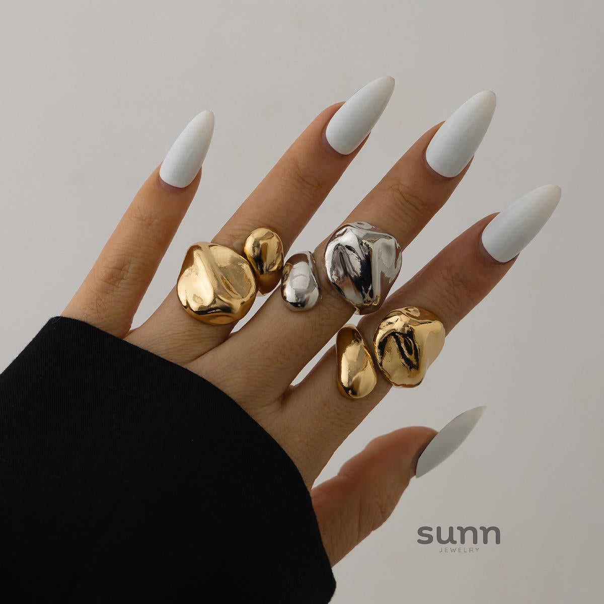 Bethlehem Liquid Metal Open Ring [Z5FYBMNR]