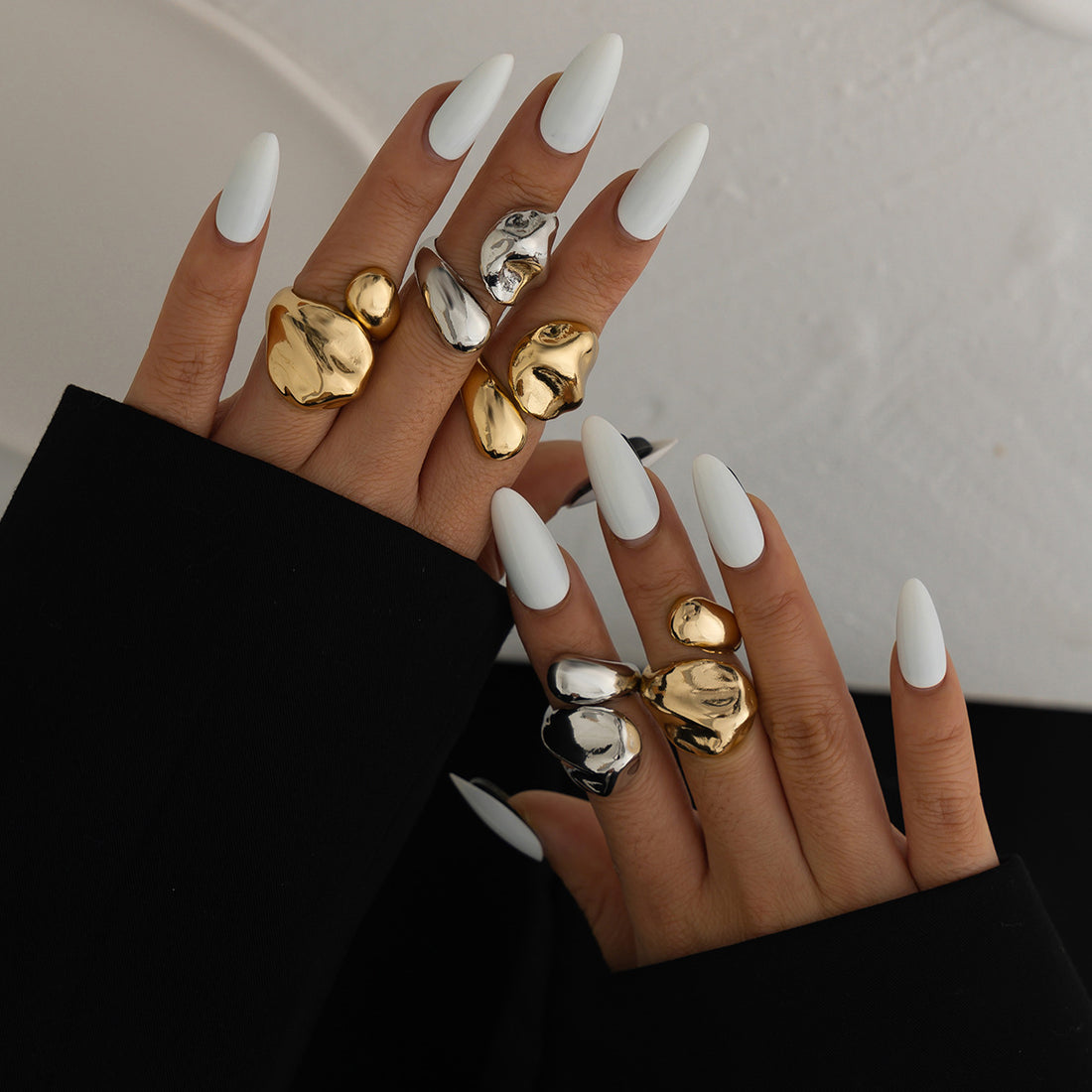 Bethlehem Liquid Metal Open Ring [56VKO74A]