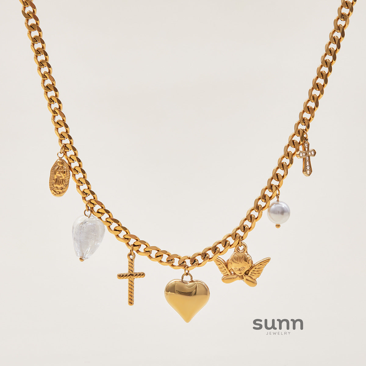 Betty Delicate Heart Necklace [HLS7DFPB]