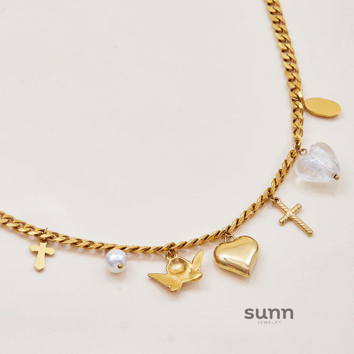 Betty Delicate Heart Necklace [I6XVU1Q3]