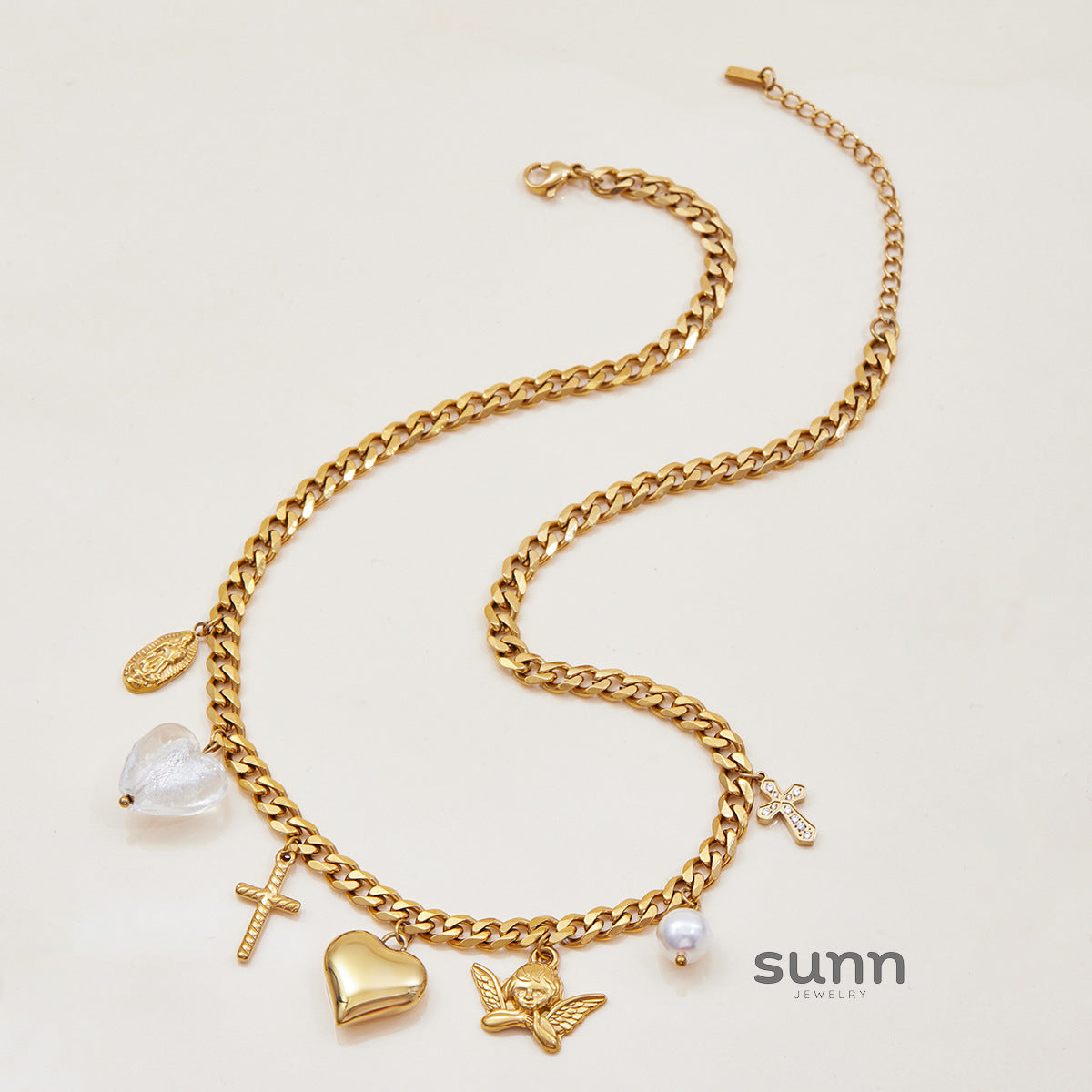 Betty Delicate Heart Necklace [UQC2NW2N]