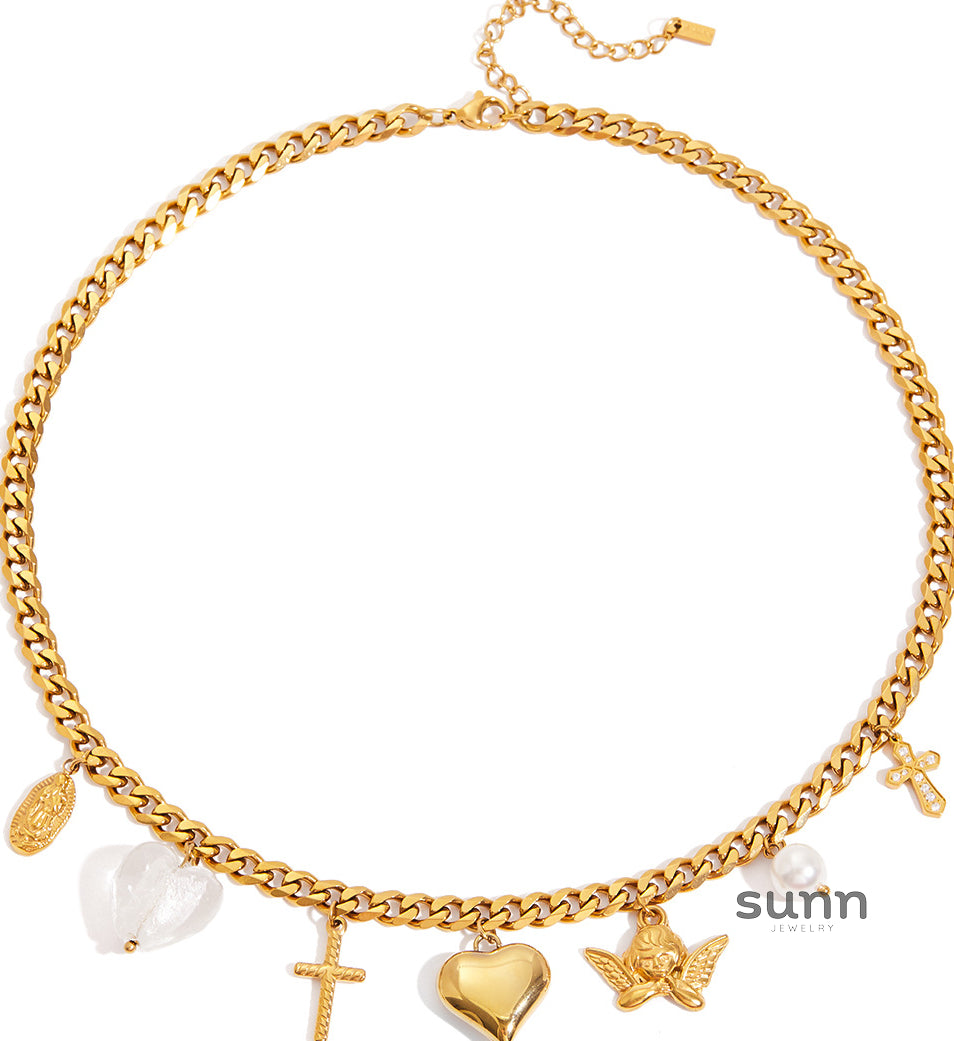 Betty Delicate Heart Necklace [M98TA2KO]
