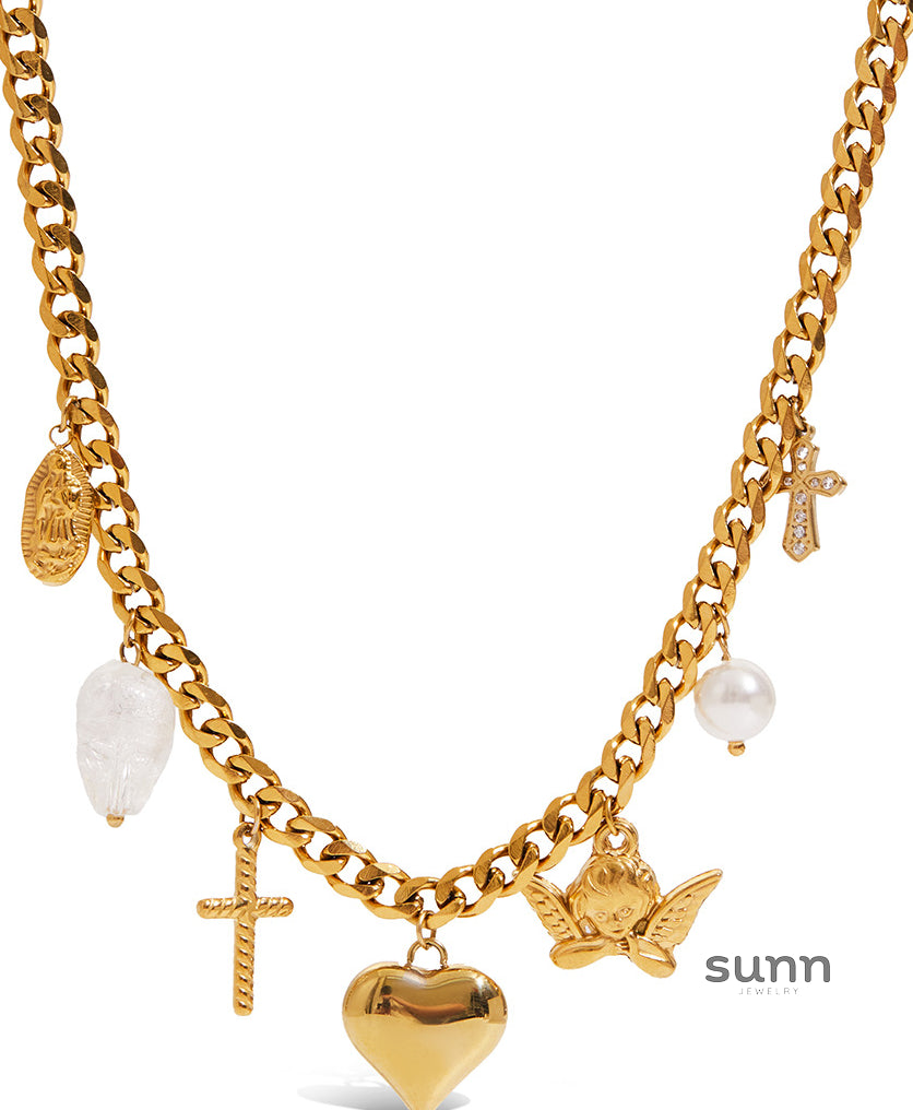 Betty Delicate Heart Necklace [YKDU2NB6]