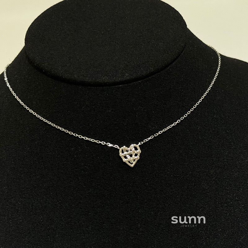 Blakeleigh Layered Heart Cross Necklace
