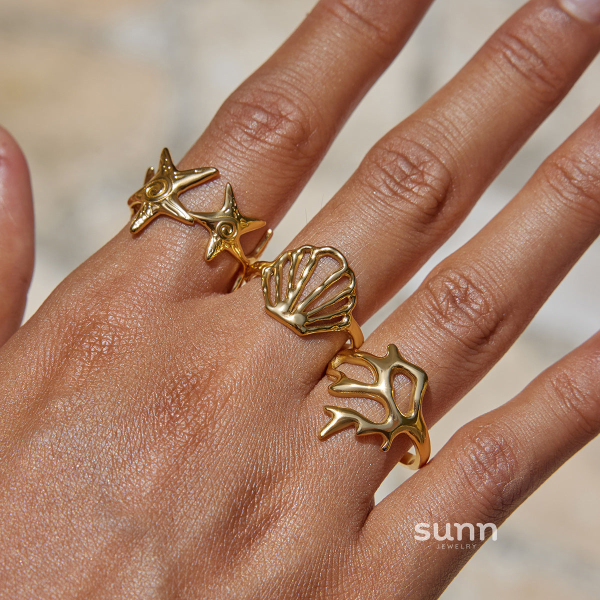 Blakelynn Marine Shell Ring [0LEECV7Z]