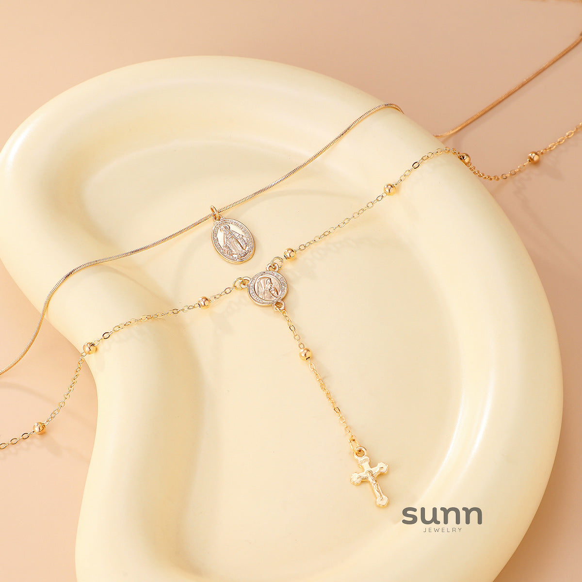 Blakley Colorful Layered Necklace [21PYDVEU]