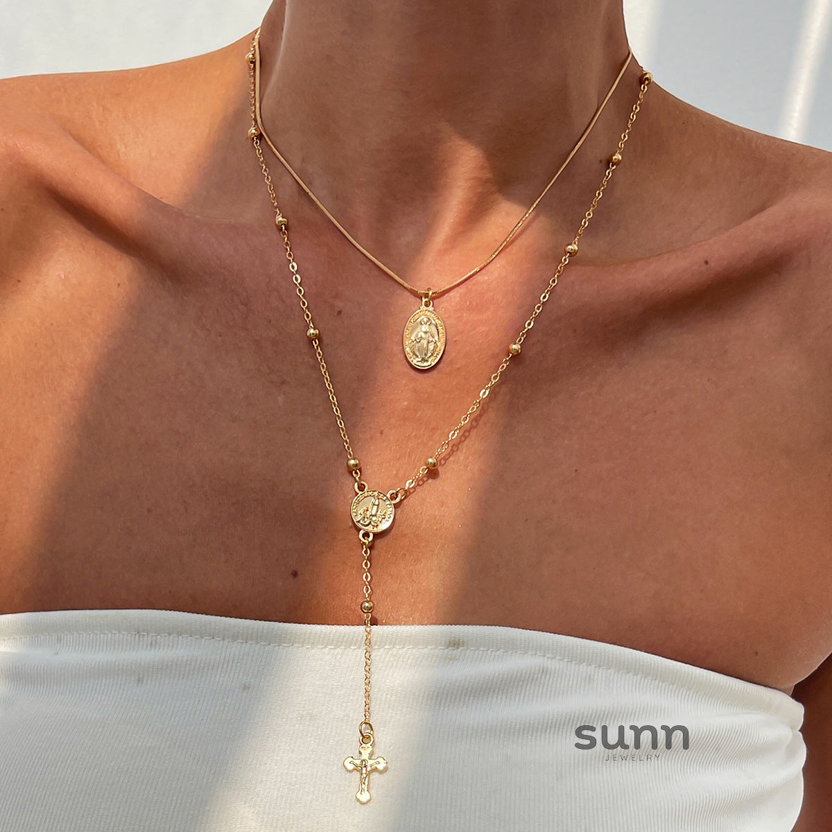 Blakley Colorful Layered Necklace [D5DF7EM9]