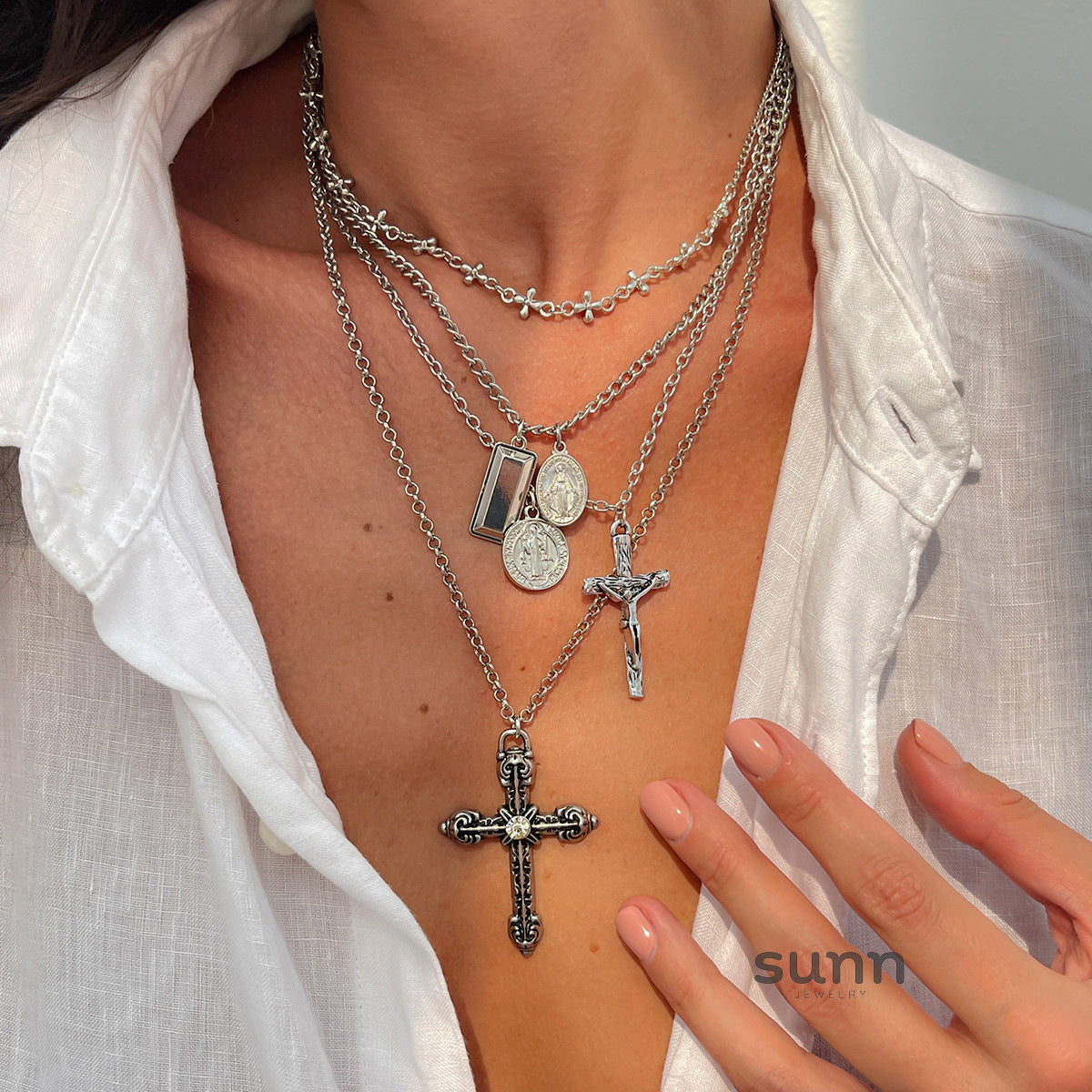 Blakley Colorful Layered Necklace [MM64JXN1]
