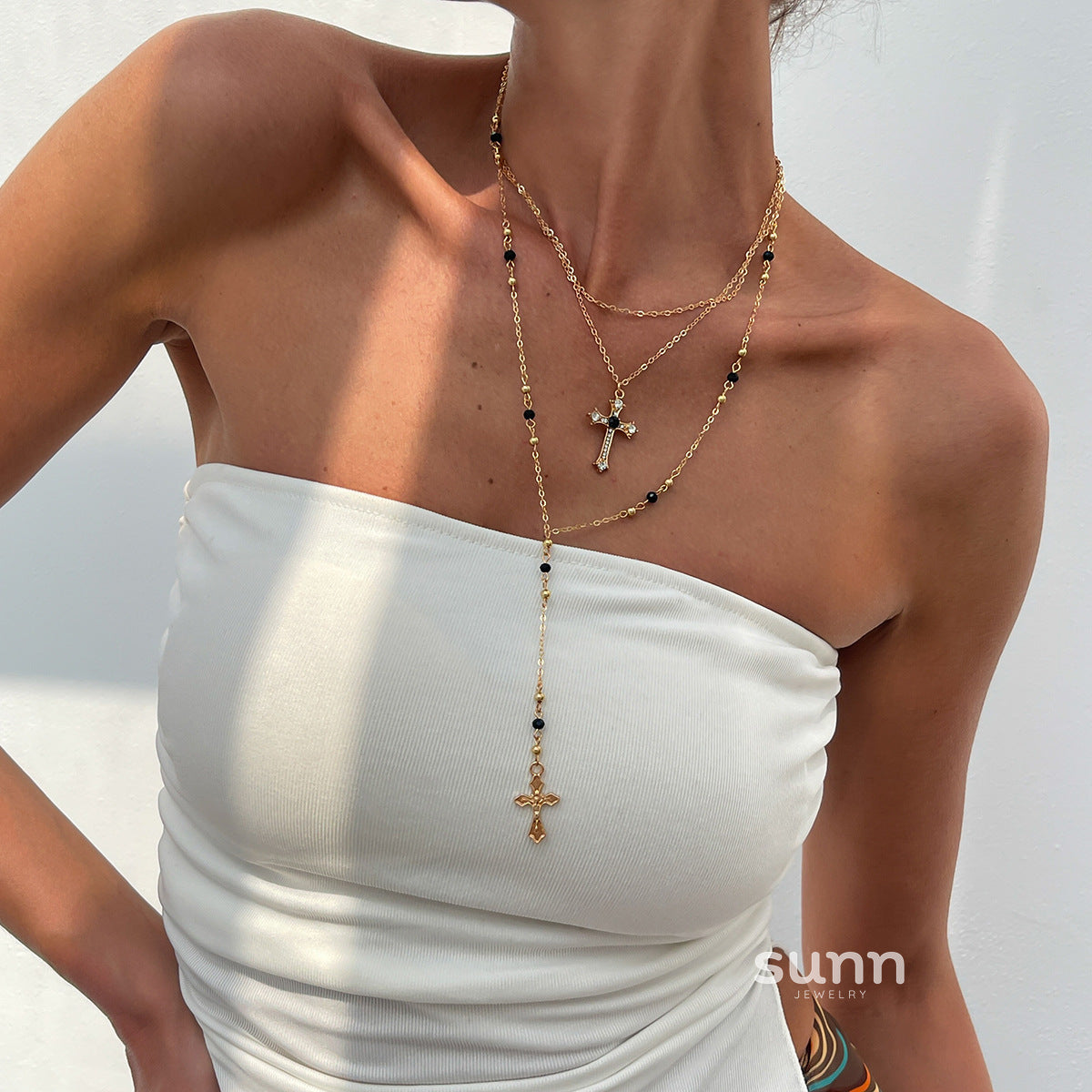Blakley Colorful Layered Necklace [A8P7EW2M]