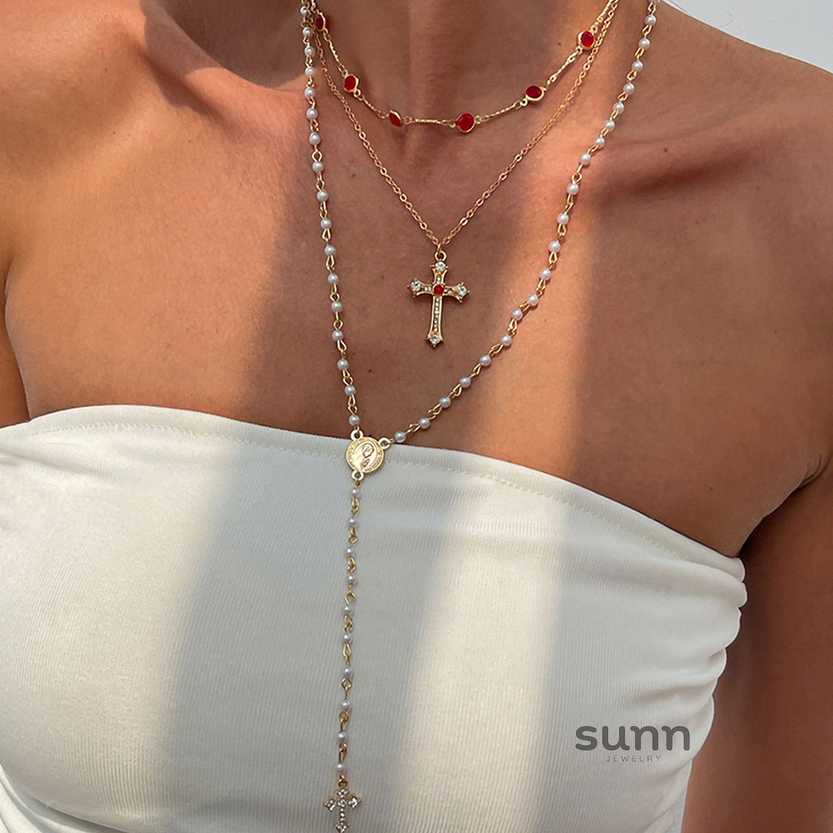 Blakley Colorful Layered Necklace [0ODD60BE]