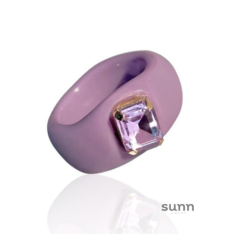 Blayklee Resin Stackable Ring Set [T5H0V8FL]