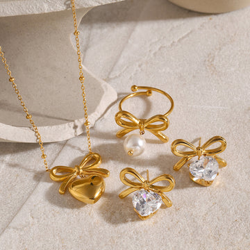 Blessin Bow Jewelry Set [7KFYWWH8]