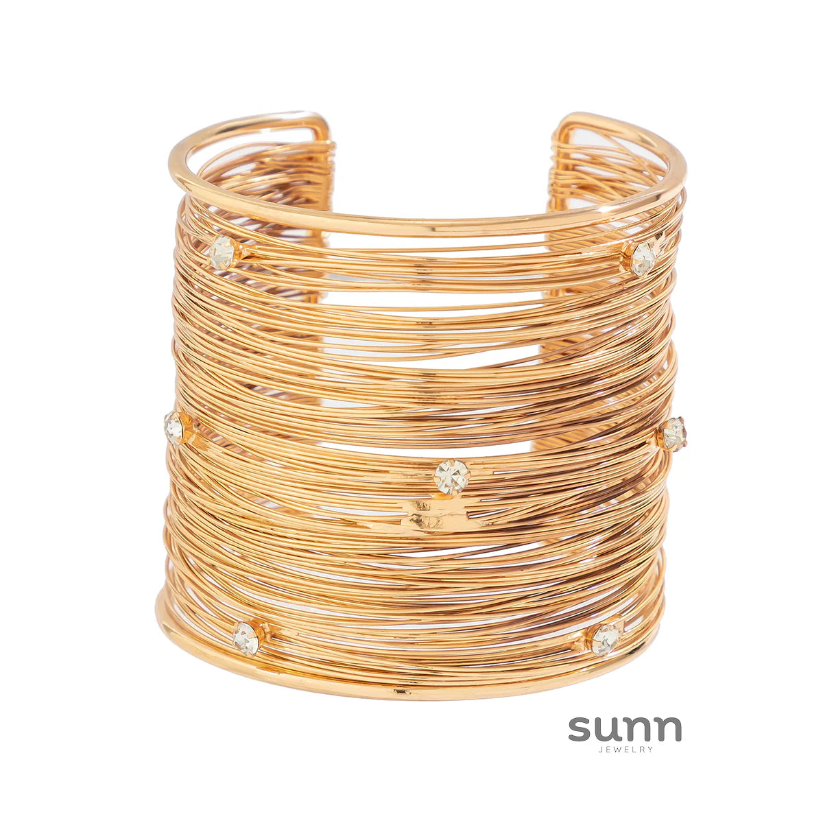 Blimy Wide Crystal Cuff