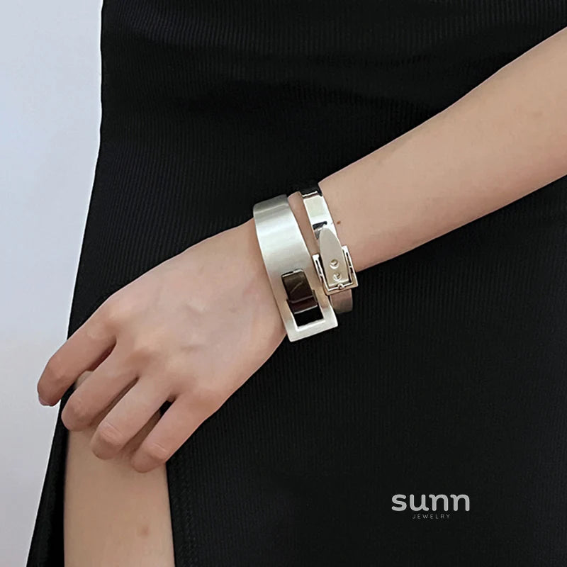 Blossom Two-Tone Matte Bracelet