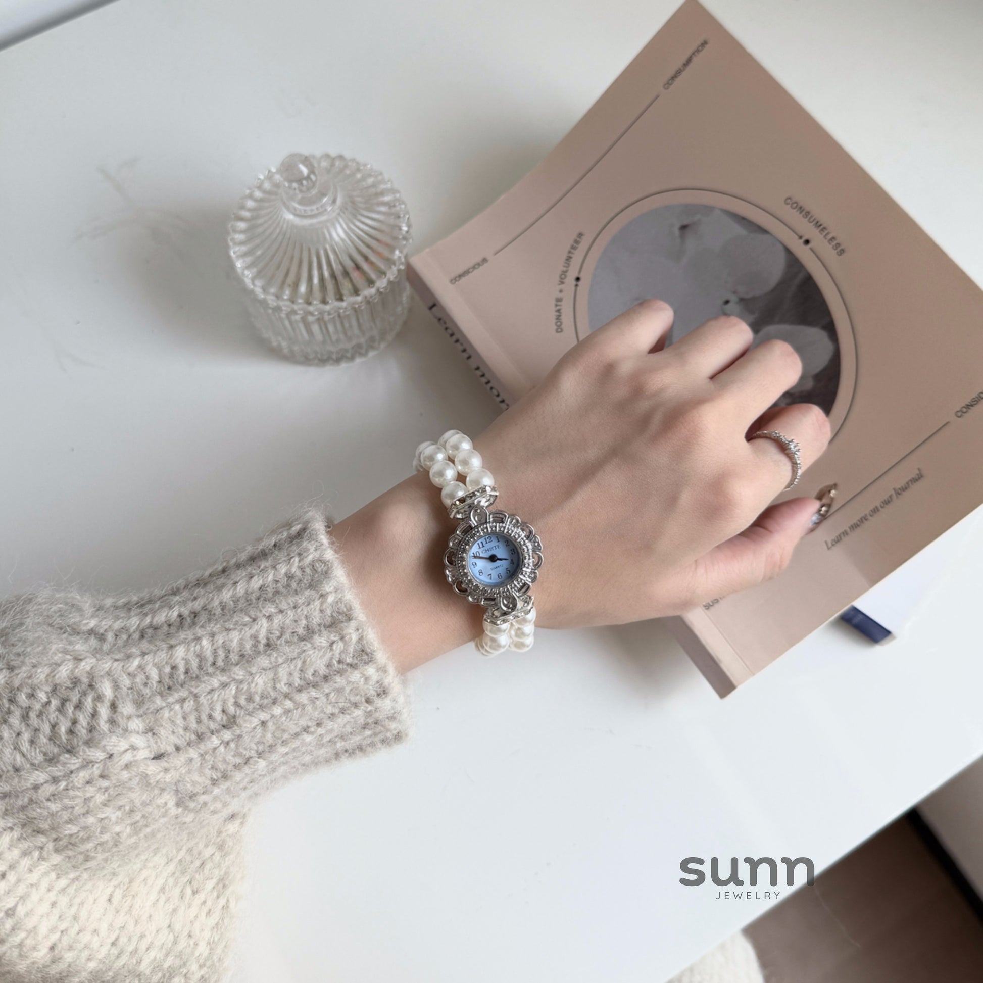 Bowie Crystal Blossom Watch [OCUJ7NMR]