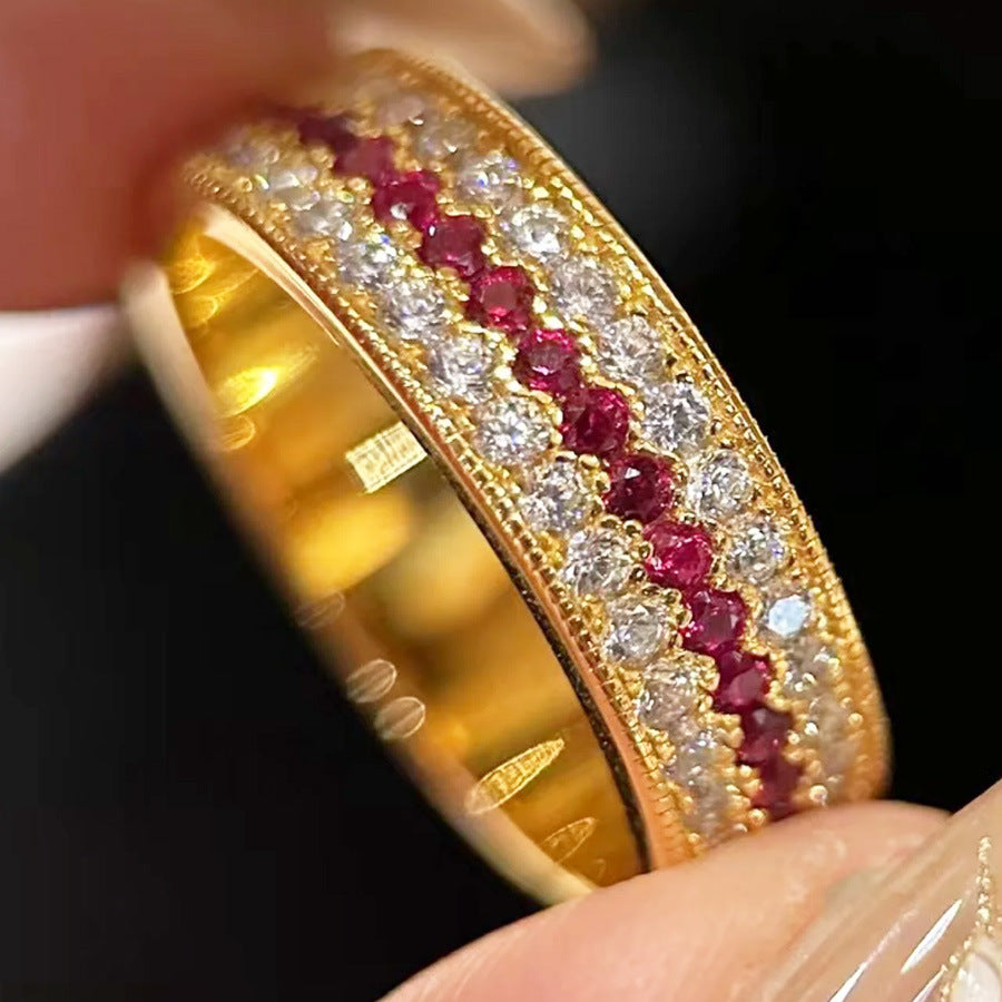 Bradleigh Ruby Halo Ring [BBLGBBOF]