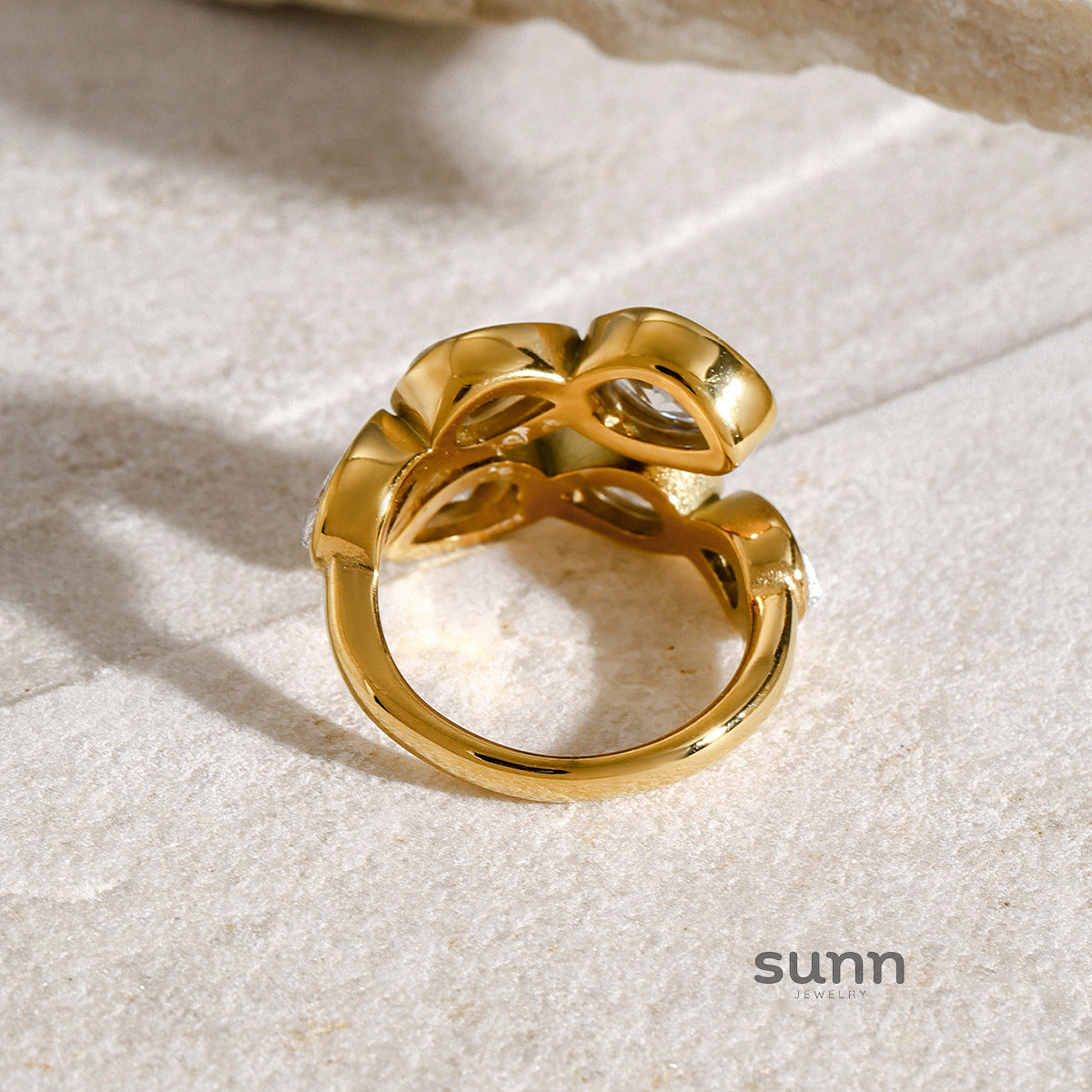 Brady Irregular Zircon Open Ring [N5J37Q5L]