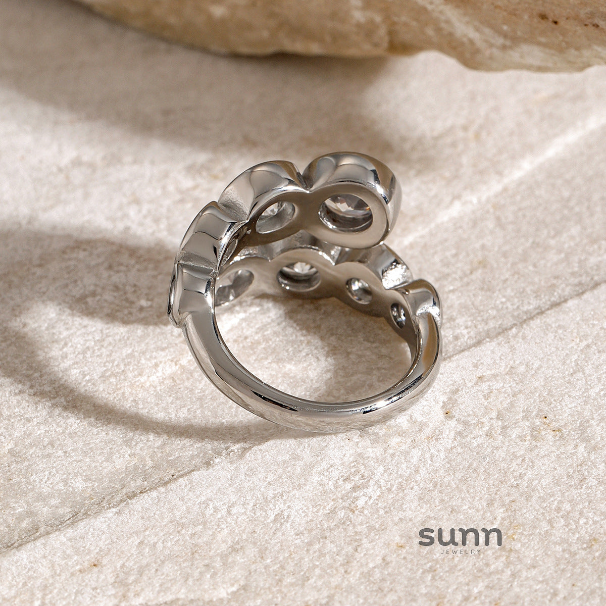 Brady Irregular Zircon Open Ring [NFZLCTJ0]
