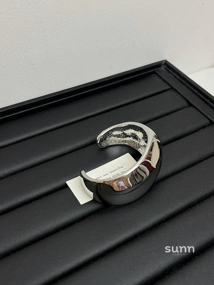 Brady Polished Open Cuff Bracelet