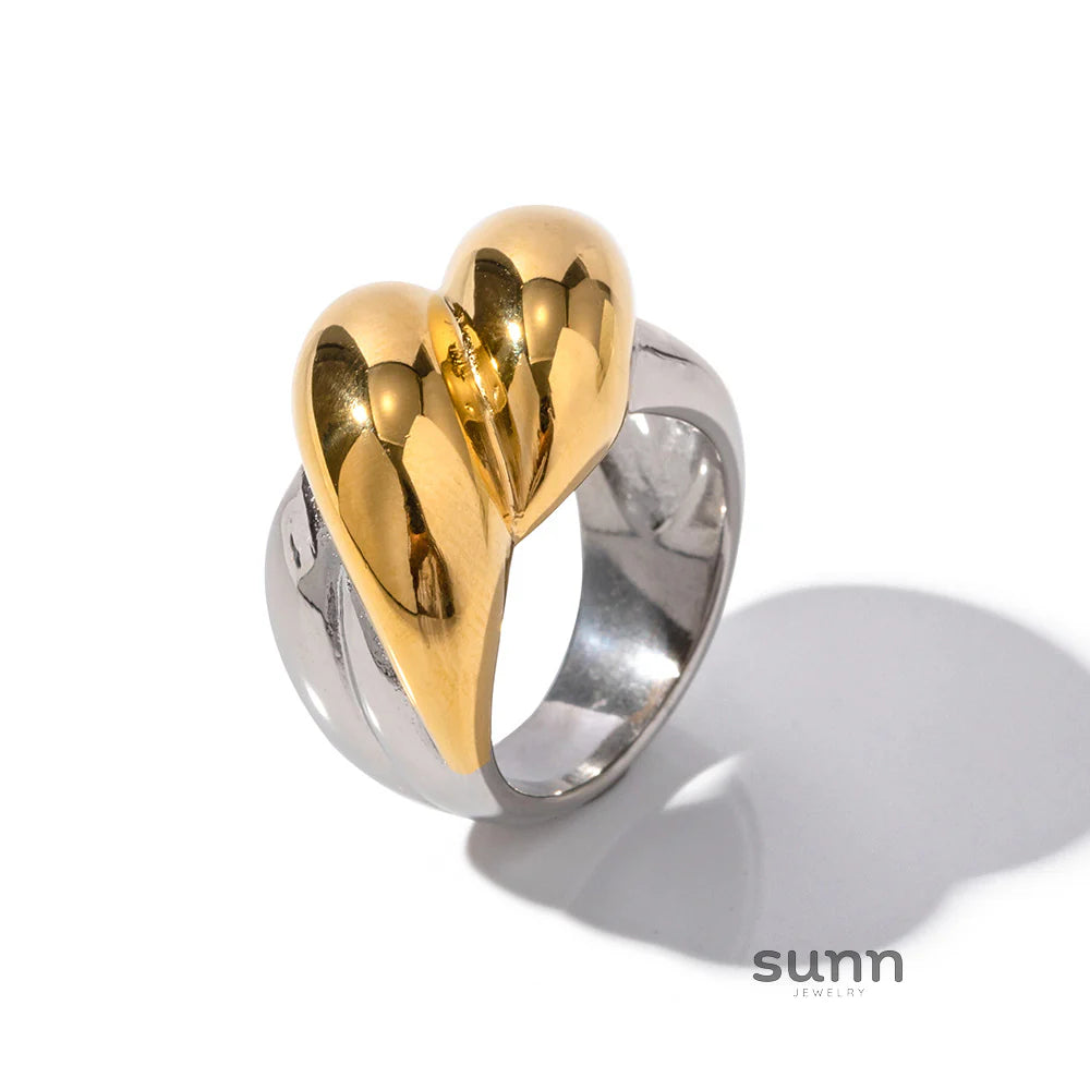 Braelynn Bicolor Threaded Ring