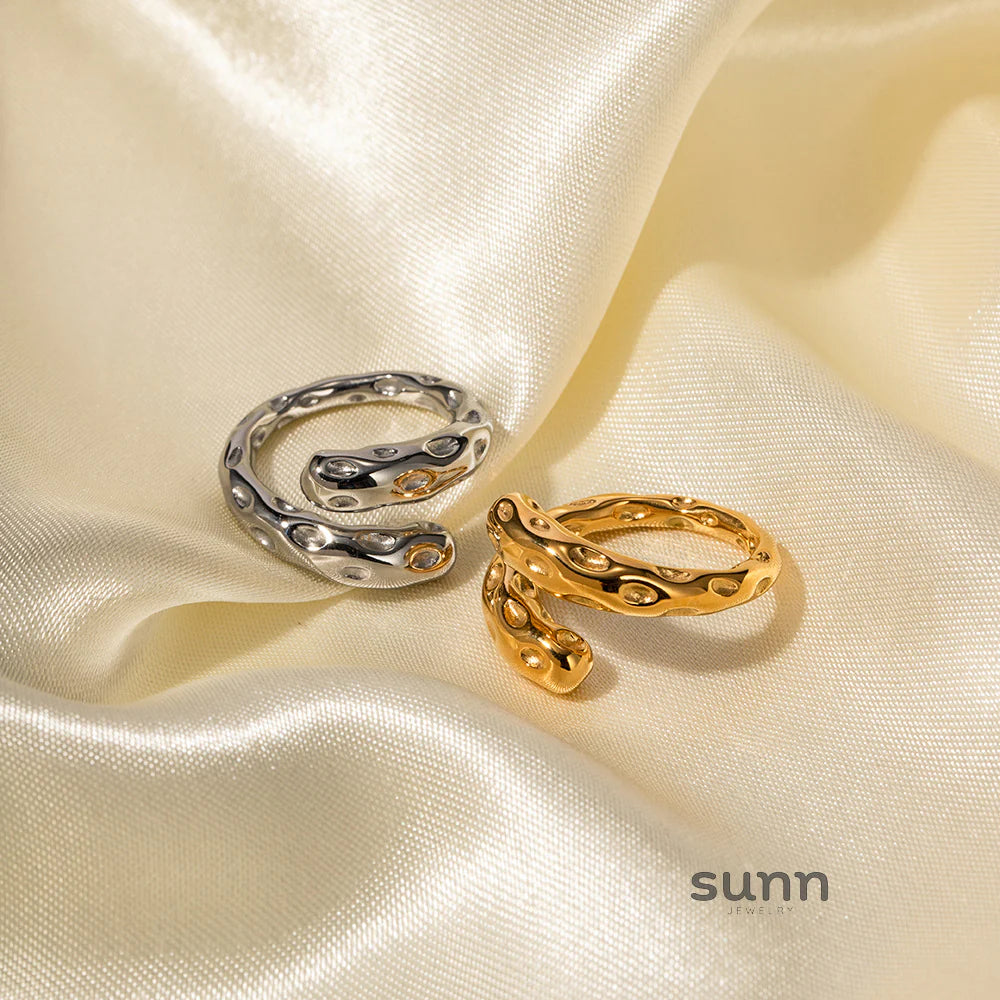 Braelynn Hammered Open Ring