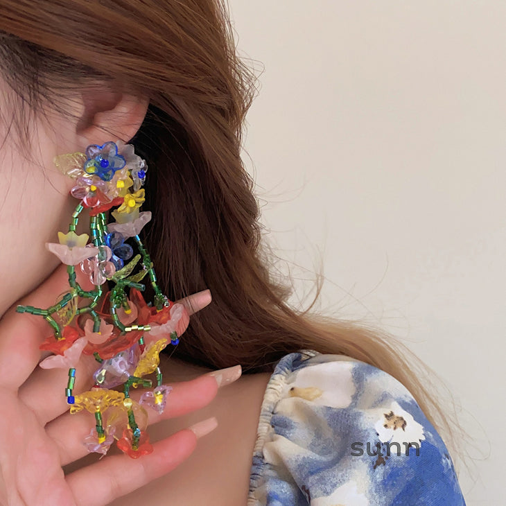 Braelynne Blooming Beaded Earrings [REFQDGYM]