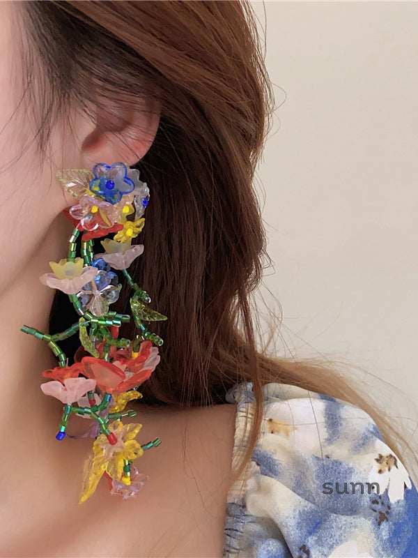 Braelynne Blooming Beaded Earrings [KPUXWYOT]