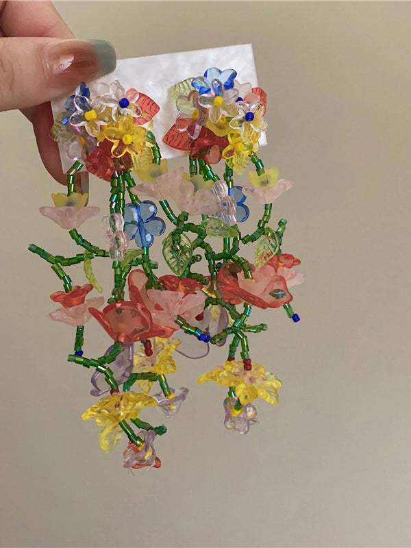Braelynne Blooming Beaded Earrings [MIZWA6PF]
