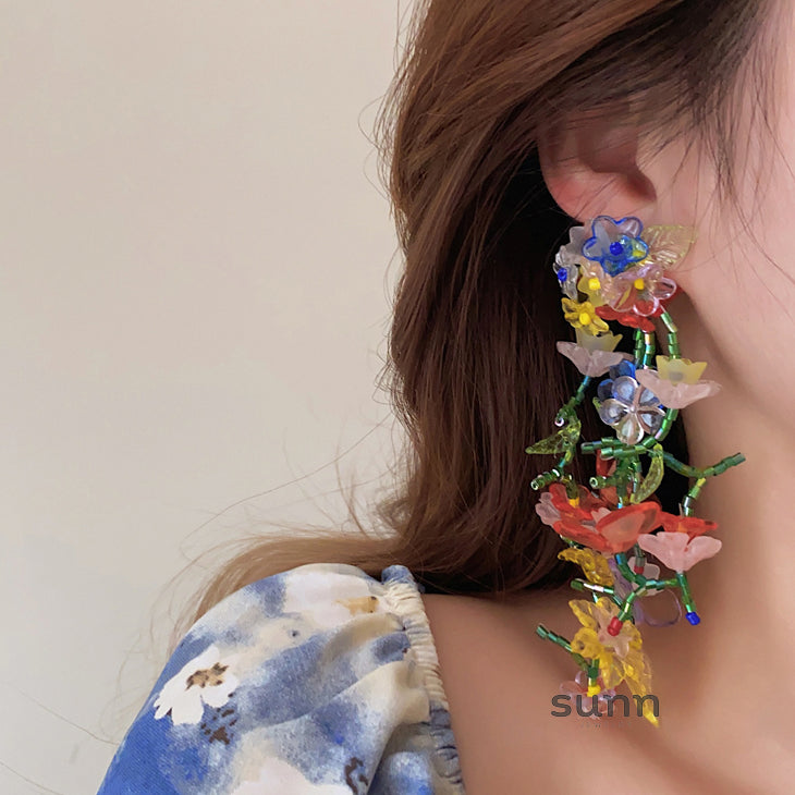 Braelynne Blooming Beaded Earrings [5SPOXKCZ]