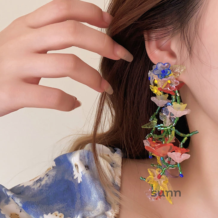 Braelynne Blooming Beaded Earrings [VLCS8TZK]