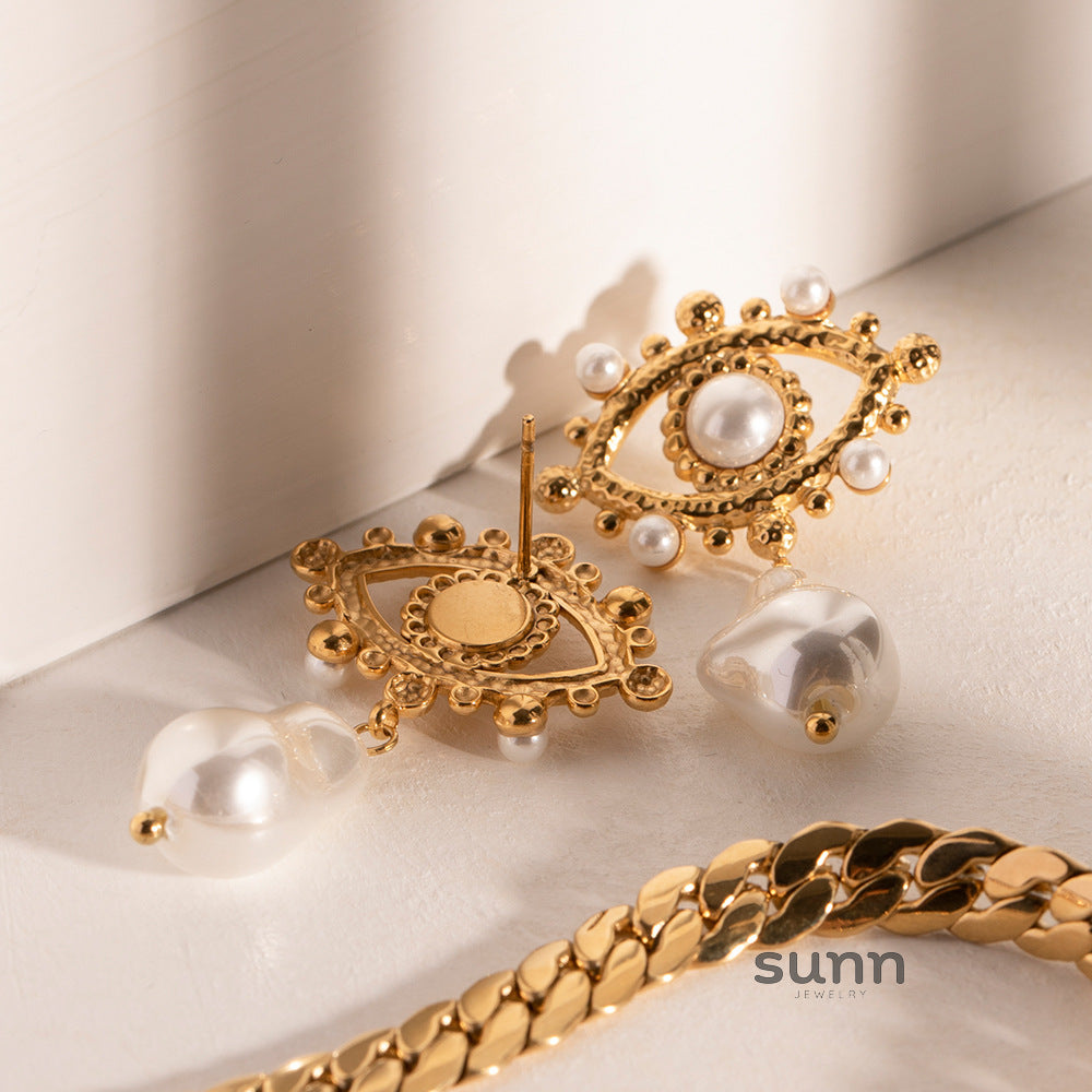 Brailey Evil Eye Floral Earrings [8PASQ3NA]